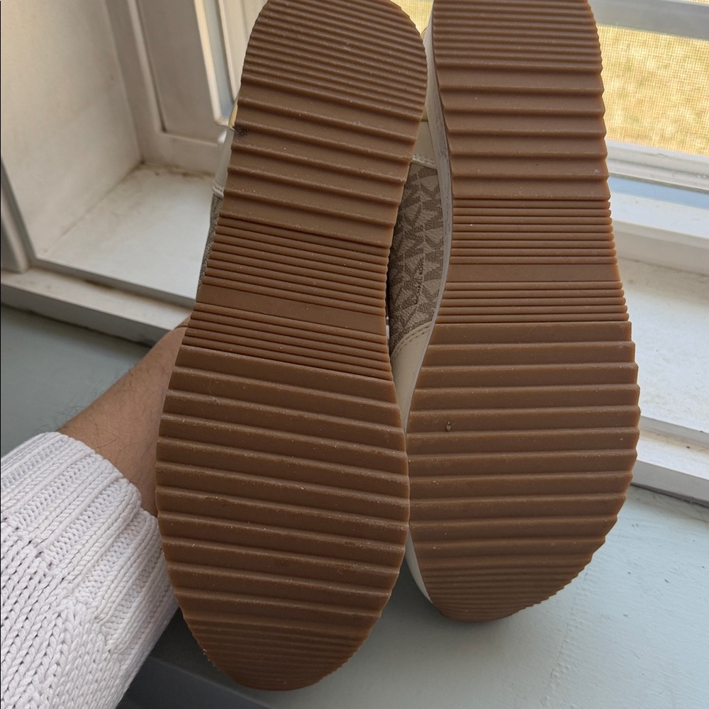 Michael Michael Kors Raina Trainer Sneaker cream gold logo - Picture 7 of 10